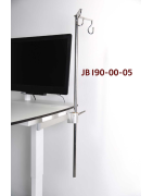 Teleskopstang, 940 mm, kulisseskinne rørmonteret. JB 190-00-05 af JB Medico