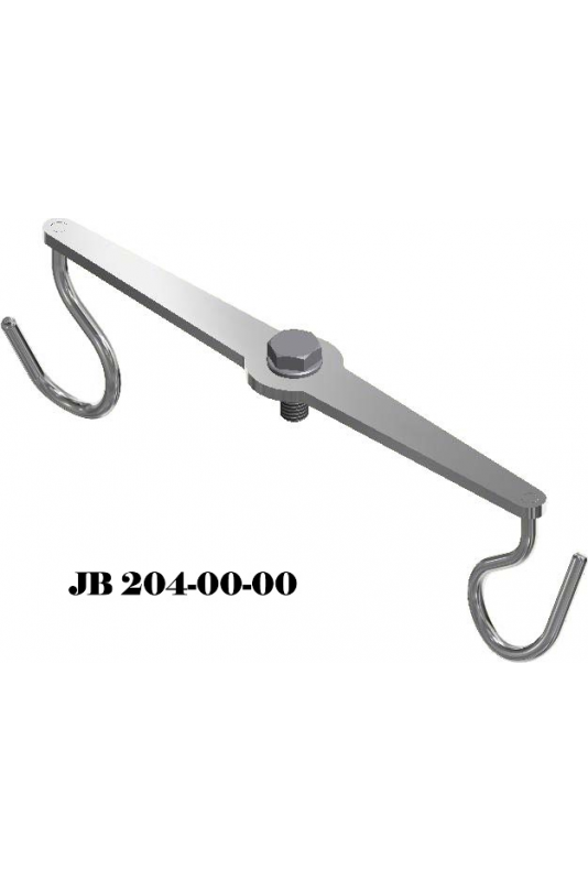 Krogtop, 2 stærke lige kroge til dropstativ, JB 204-00-00 af JB Medico Krogtop, 2 stærke lige kroge til dropstativ, JB 204-00-00 af JB Medico