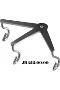 Krogtop, vinklet, 3-kroge til dropstativ, JB 212-00-00 af JB Medico
