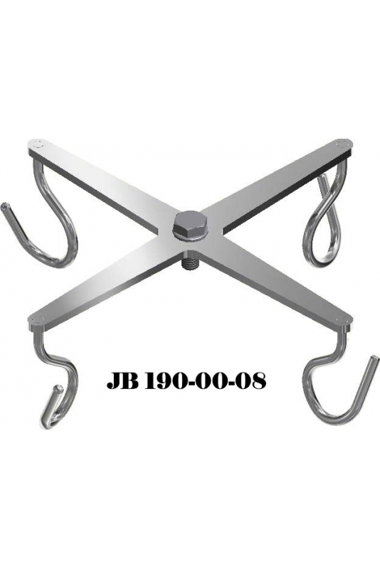 4 stærke kroge, dropstativ. JB 190-00-08 af JB Medico