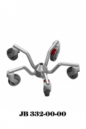 Hjulbase, buede ben, infusionsstativer. JB 332-00-00 af JB Medico