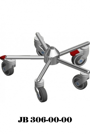 Wheelbase, straight legs, IV-stands. JB 306-00-00 by JB Medico