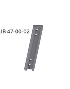 Vægbeslag med T-spor for 2 handskekasseholdere. JB 47-00-02, af JB Medico