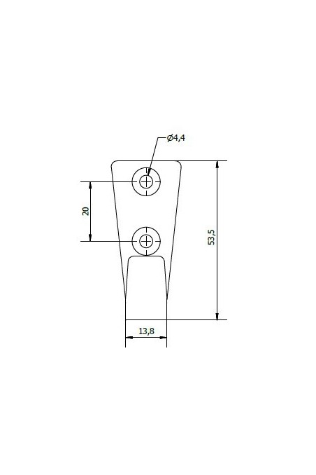 Wall brackets for a 25 L wire basket. JB 281-00-00 by JB Medico