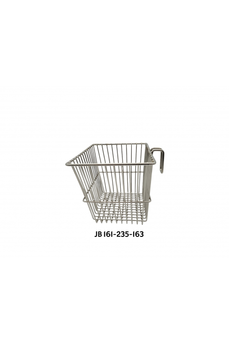 Cesta de alambre cónica de 3,5 litros con gancho para riel en T, JB 161-03-50 by JB Medico