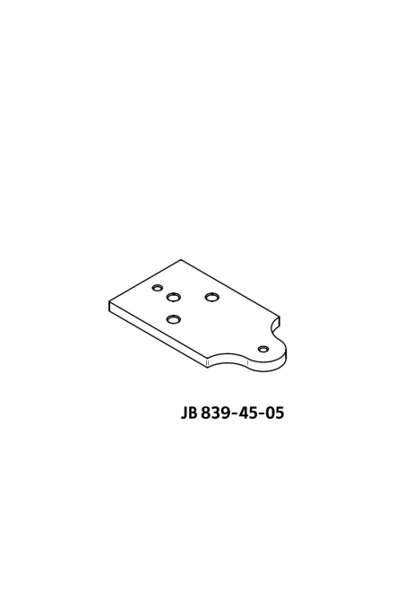 Placa para termómetro de oído en aluminio anodizado, JB 839-45-05 by JB Medico