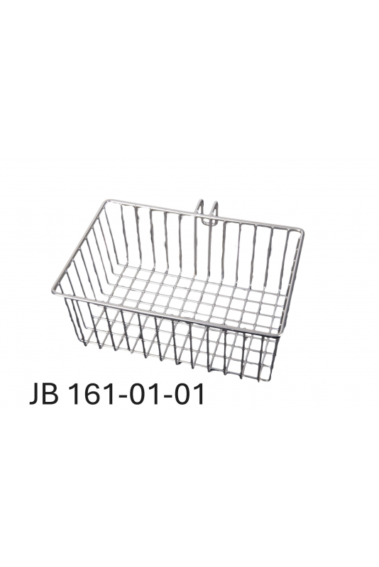 Cesta metálica cónica de 7 litros con gancho para riel con ranura en T. JB 161-01-01 por JB Medico