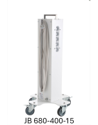 Skolestander, 15 stk. DK udtag m/jord, med hjul, hvid farve, JB 680-400-15 af JB Medico