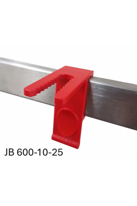 Tubing holder for 10x25mm EU DIN bedside rails. JB 600-10-25 by JB Medico