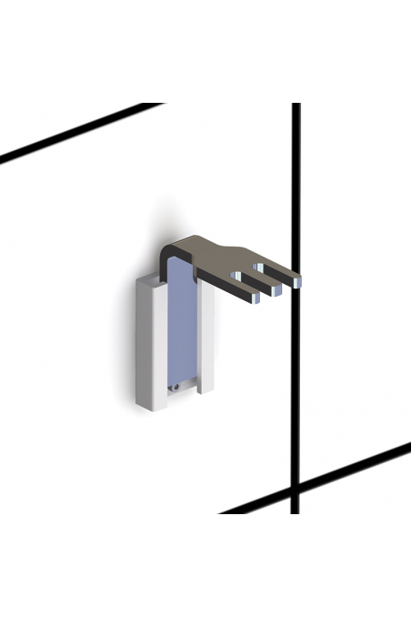 Soporte para mangueras, tubos, cánulas y sondas con guía para riel en T, aluminio, JB 292-00-00 by JB Medico