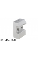 Rail Clamp, half model, locked with two socket screws, three pieces. countersunk Ø6.6mm holes, JB 045-03-00 by JB Medico
