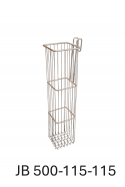 Catheter container, Wire basket 6,6 Litre, hook for T-slot, Stainless Steel (AISI 304), JB 161-350-150 by JB Medico