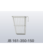 Wire basket 6,9 L, conical, T-slot hook. JB 161-350-150, by JB Medico