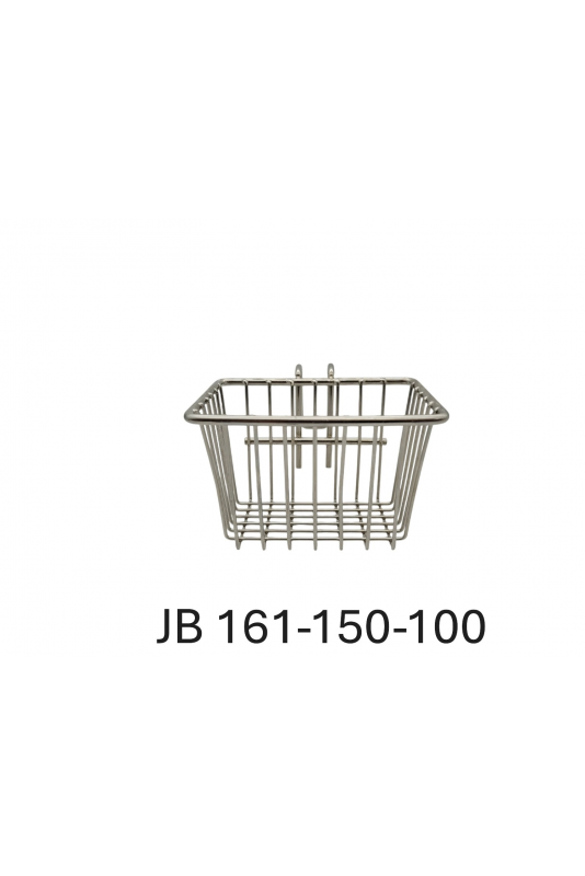 Cesta de alambre cónica de 1 litro con gancho para riel en T, JB 161-150-100 by JB Medico Cesta de alambre cónica de 1 litro con gancho para riel en T, JB 161-150-100 by JB Medico