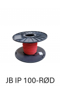 Pull cord, call cord, plastic spool 100 meters, red in LDPE plastic, JB IP 100-RED, by JB Medico