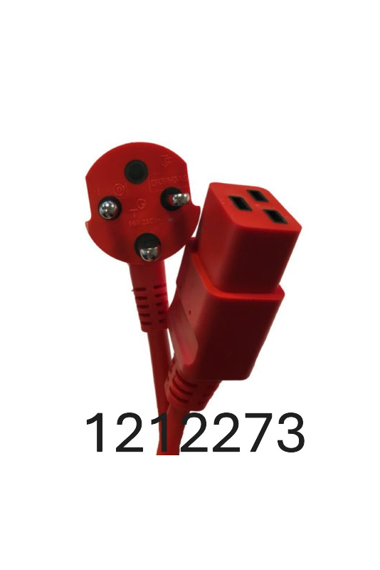 Cable de red hospitalaria danesa de 3,0 metros, rojo C19, 1212273, de JB Medico