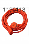 Danish hospital power cord 4,5 meters, red. 1190113 by JB Medico