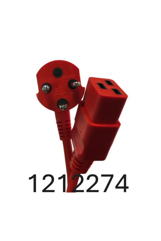 Cable de red hospitalaria danesa de 4,5 m, rojo C19. 1212274 por JB Medico