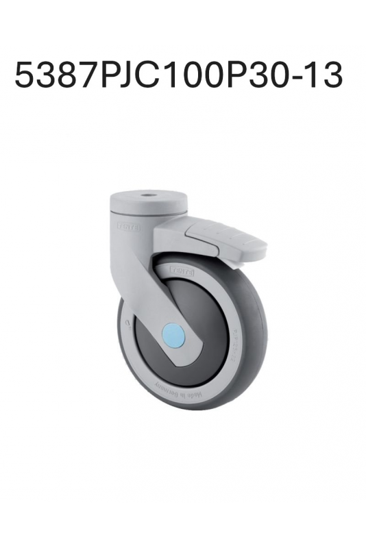 Swivel Castors with total lock 100 mm Stainless, 5387PJC100P30-13, by JB Medico Swivel Castors with total lock 100 mm Stainless, 5387PJC100P30-13, by JB Medico
