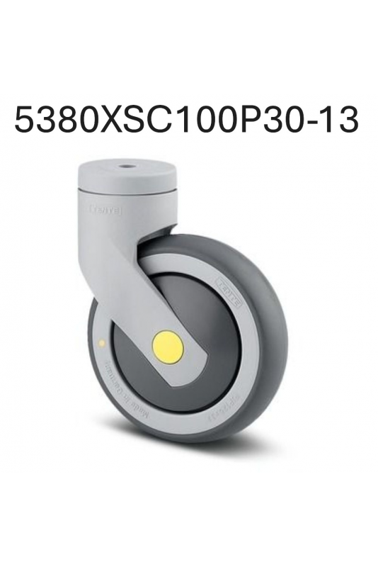 Swivel castors 100 mm. Stainless steel, Electrically conductive, 5380XSC100P30-13 by JB Medico Swivel castors 100 mm. Stainless steel, Electrically conductive, 5380XSC100P30-13 by JB Medico