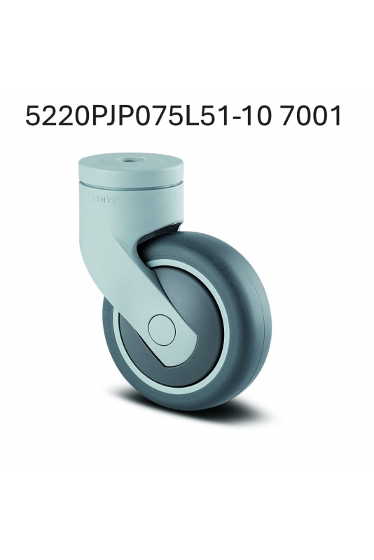 Swivel castors 75 mm. Stainless steel (Levina) Grey, 5220PJP075L51-10 7001 by JB Medico Swivel castors 75 mm. Stainless steel (Levina) Grey, 5220PJP075L51-10 7001 by JB Medico