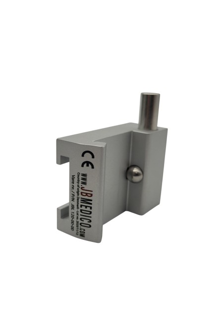 Slide clamp half model, locked with one ball clasp, and a T-