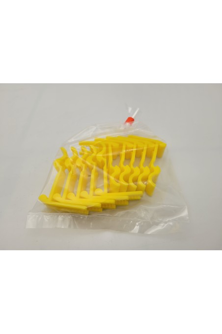 Soporte para mangueras de plástico amarillo – compatible con riel escandinavo 10x30 mm, JB 600-00-01 by JB Medico