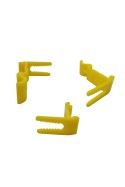 Soporte para mangueras de plástico amarillo – compatible con riel escandinavo 10x30 mm, JB 600-00-01 by JB Medico