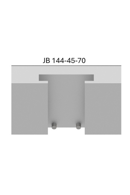 JB 144-45-70 Sliding clamp, DIN standard, wide model, with 2 ball locks. and T-slot, e.g. Bird Blenders. by JB Medico