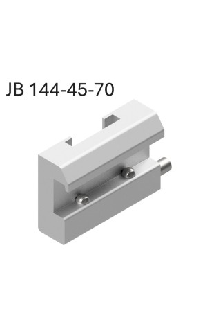 JB 144-45-70 Kulisseklo, DIN-standard, bred model, 2 kuglelåse. og T-spor for eks. Bird Blenders 45x70x6,57mm af Jb Medico