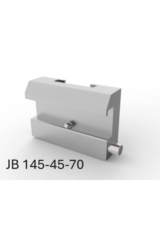 JB 145-45-70 Kulisseklo, DIN, bred model, med 1 kuglelås. og T-spor for eks. Bird Blenders. 45x70x6,57mm af JB Medico
