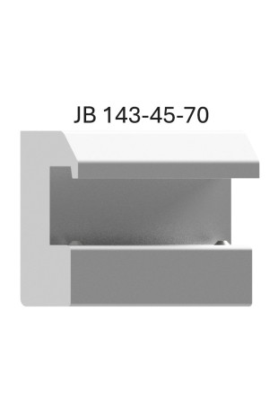 JB 143-45-70 Kulisseklo, bred model, låses med to pinolskruer, EU-DIN og T-spor for eks. Bird Blenders af Jb Medico