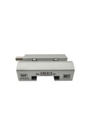 Sliding clamp, DIN standard, wide model, with 2 ball locks. and T-slot, e.g. Bird Blenders. JB 144-45-70 by JB Medico