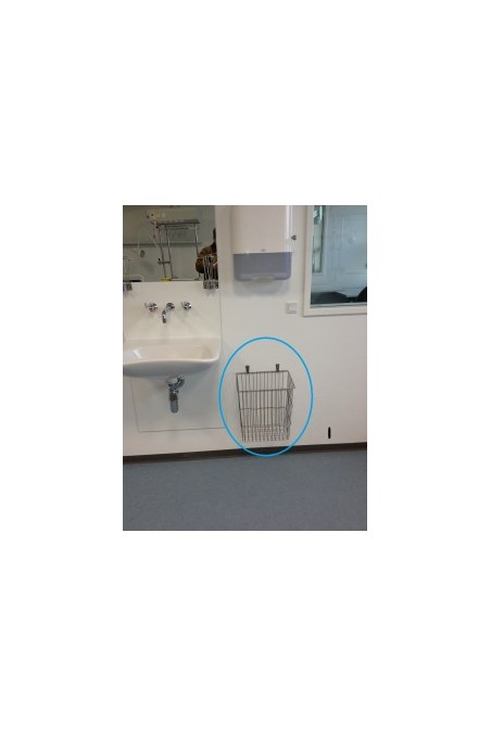 Cesta metálica cónica de 25 litros en varilla redonda de acero inoxidable, JB 161-03-00 by JB Medico