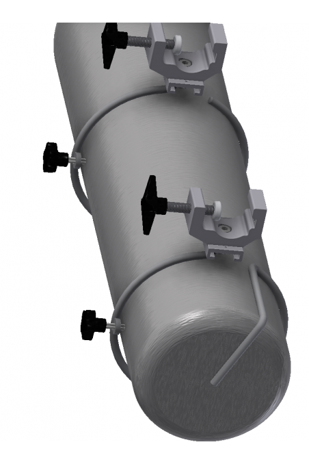Oxygen & Gas cylinder holder, top for Ø140mm cylinders. JB 277-01-00 by JB Medico
