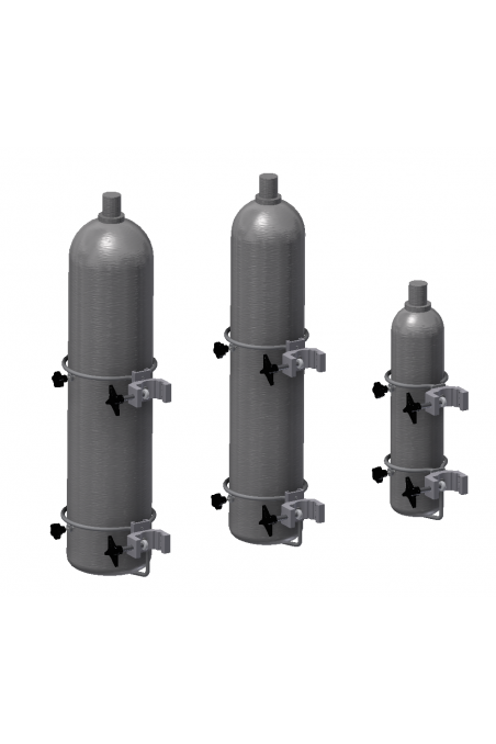 Oxygen & Gas cylinder holder, Top for Ø140mm cylinders. JB 277-02-00 by JB Medico