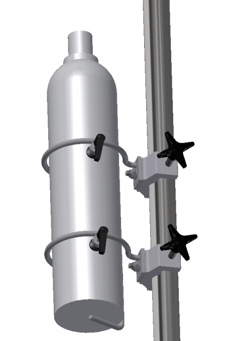 Oxygen & Gas cylinder holder, top for Ø117mm cylinders. JB 290-01-00 by JB Medico
