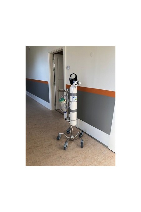 Ilt & Gas flaskeholder-bund, Ø117 mm. hul, Rustfri Stål (AISI 304),  JB 290-02-00 af JB Medico