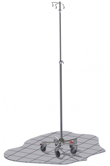 Krogtop, vinklet, 3-kroge til dropstativ, JB 212-00-00 af JB Medico