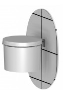 Soporte para contenedor redondo de residuos punzocortantes, con apertura de Ø251 mm, JB 266-00-00 by JB Medico