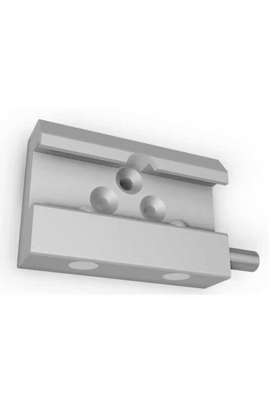 Rail Clamp, wide model, two-ball clasp, three holes, JB 144-03-00 by JB Medico Rail Clamp, wide model, two-ball clasp, three holes, JB 144-03-00 by JB Medico