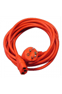 Dansk hospitals netkabel 8,0 meter, C13, rød 1211755 af JB Medico