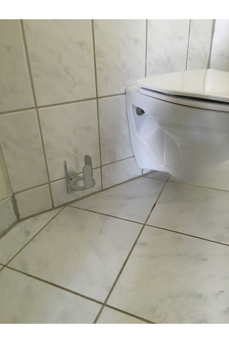 Porte-balai WC, aluminium, brosses lavables, rondes et ovales, JB 350-00-00 by JB Medico