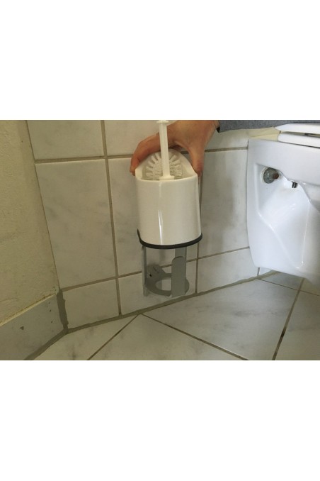 Toilet Brush Holder, wall-mounted, aluminium JB 350-00-00, by JB Medico